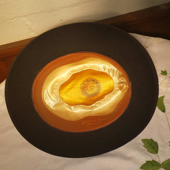 Vintage BORSALINO Zenit black fedora Italy - Picture 3 of 7